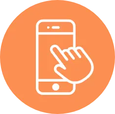 Orange Mobile device icon